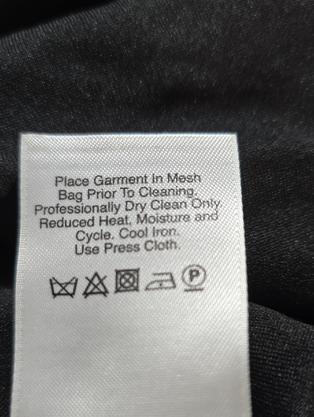 DKNY Black Midi Dress with Real Leather Panels Size 8 - Picture 12 of 12